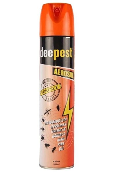 abnturk Tüm Haşerata Süper Etkili Kokusuz Haşere İlacı Tüm Uçan Haşerat Sivri...