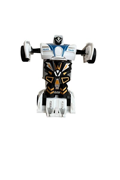 TRUST STORE Robota Dönüşen Polis Sürtmeli Polis Arabası Oyuncak Transformers Robot Araba