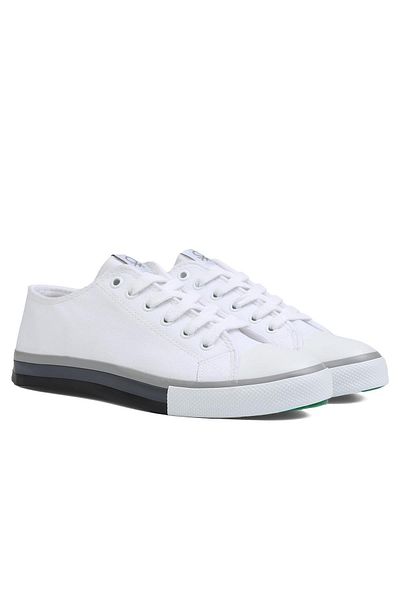 Benetton ® |   BN-90191 - Λευκό - Ανδρικά αθλητικά παπούτσια