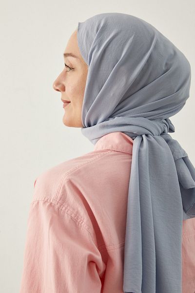 Yefrastore Şal Hijab Bumbac pentru femei Sky Blue