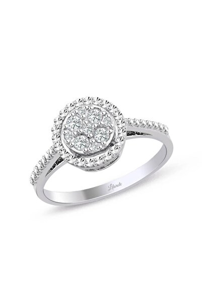 Lilarote Pırlanta 0.12 Ct Modern Tasarım Coronet Yüzük