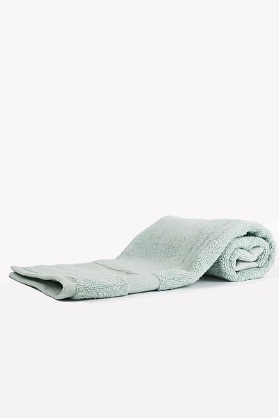 Taka Fabrics Πετσέτα κυμάτων χρώματος μέντας - 100% βαμβάκι, 40x70 εκ. Χέρι πρόσωπο επισκεπτών