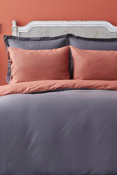Karaca Home Σετ Παπλωματοθήκη Διπλής Όψης Anthracite Terecota - Διπλό
