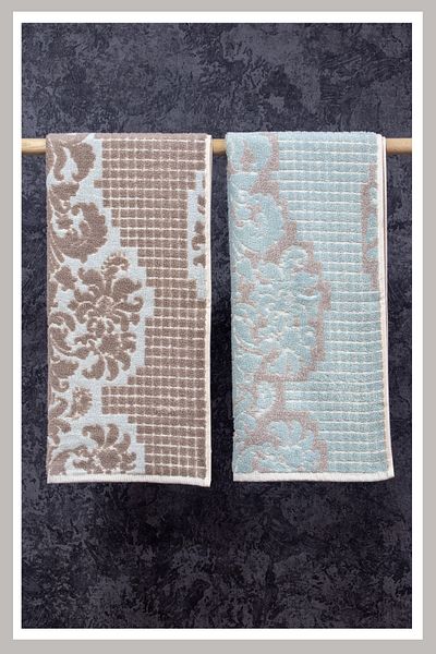 Class 100% Combed Cotton 50x100 Yarn Dyed Set of 2 Mirage V1