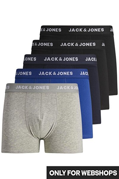 Jack & Jones Ανδρικά μποξεράκια Jack Jones Plaın 5 Pack 12173776