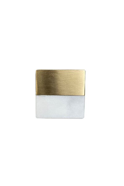 THE KAVALIERS Beyaz/mat Sarı Düğme Kulp Çap 40 Mm