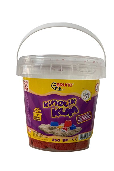 Bruno KİNETİK KUM 250 Gr Kinetik Oyun Kumu( 4 Adet Kalıp Hediyeli)