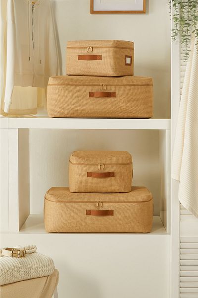 Ocean Home Textile Βάση από γιούτα 4 τεμαχίων κάτω από το πουλόβερ Pique Blanket Hurcu