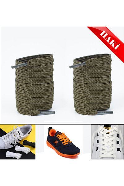 AiryFooT Shoelaces 120 Cm Flat Converse Khaki 1 pair