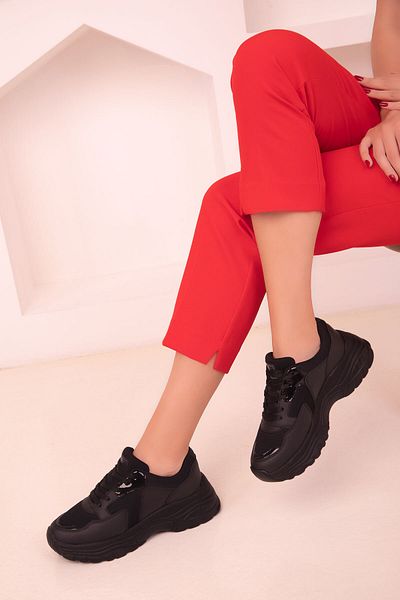 SOHO Black-Black Women's Sneakers 18146