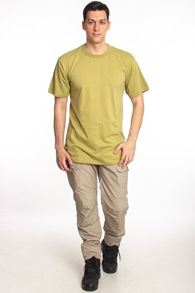 Burak Askeri Malzeme Asker fanilasi 7 Adet haki renk %100 pamuklu kisa kollu ...