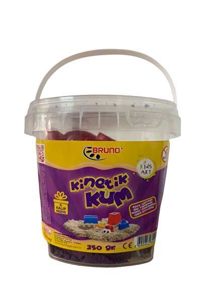 Bruno KİNETİK KUM 250 Gr Kinetik Oyun Kumu( 4 Adet Kalıp Hediyeli)
