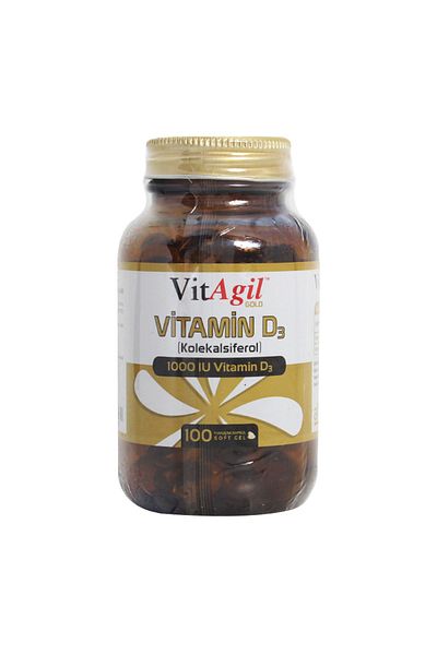 Allergo Vitagil Gold Vitamin D3 1000 Iu 100 Capsule