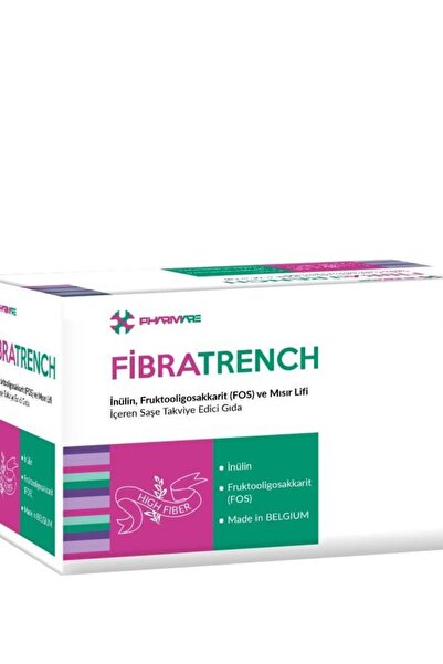 pharmare Fibratrench Inülin, Fruktooligosakkarit (FOS) Ve Mısır Lifi Içeren Saşe Takviye Edici Gıda