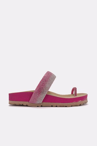 PASSAGE SHOES Γυναικείες σαγιονάρες με πέτρα 6218