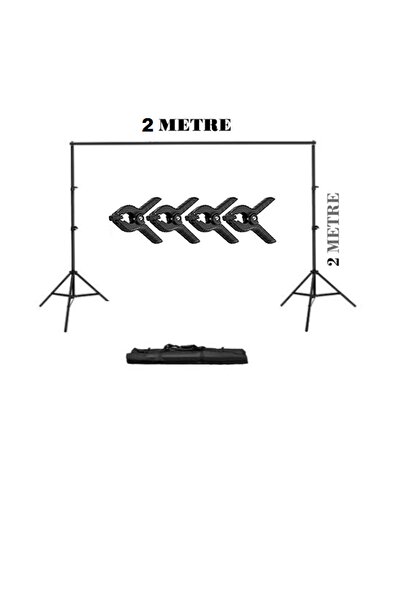 fodox 2x2 metre Fon Çekim Standı Ürün Ve Video Çekim Için Fon Perde Standı