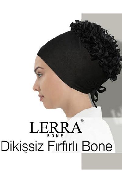 songül ece Lerra Frill Tie Black Bone