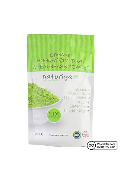 Naturiga Organik Buğday Çimi Tozu 100 Gr - AROMASIZ