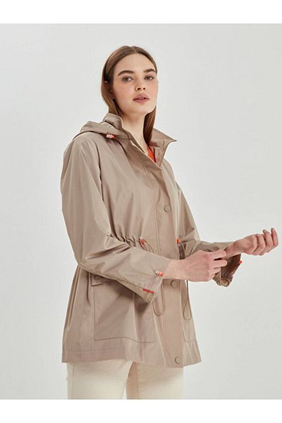 Faik Sönmez Contrast Accessory Detailed Trench Coat 66595