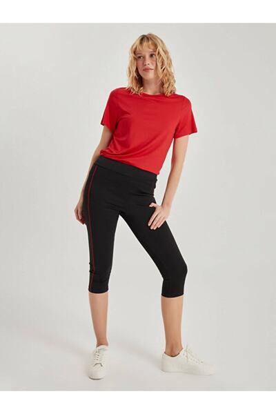 Faik Sönmez Kontrast Dikiş Detaylı Toparlayıcı Tayt 66587