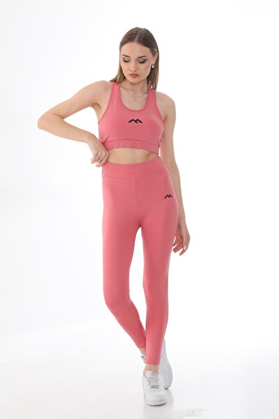 Everest Sports Sukuba Fabric Covered Badi & Lasik High Waist Tights Set