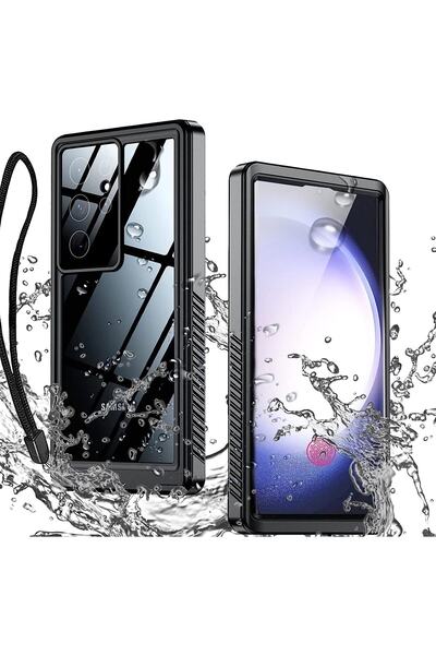 Canpay Samsung Galaxy S23 Ultra Kılıf Su Geçirmez Kapak Waterproof 360 Full B...