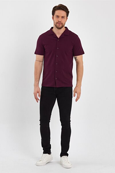 UOMOPARK 2640 Ottoman Comfort Fit Χαλαρό πουκάμισο με γιακά