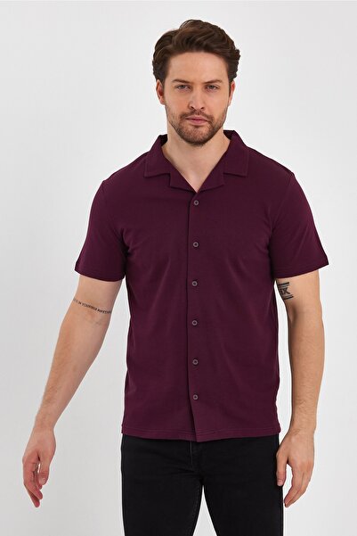 UOMOPARK 2640 Ottoman Comfort Fit Χαλαρό πουκάμισο με γιακά