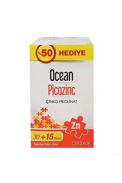 Ocean Orzax Ocean Picozinc Food Supplement 30 + 15 Tablets