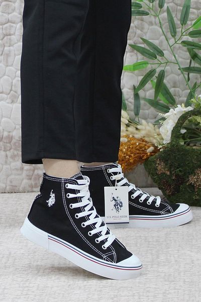 U.S. Polo Assn. BAZA. Polo Assn. Pantofi de damă din pânză Penelope High 3FX