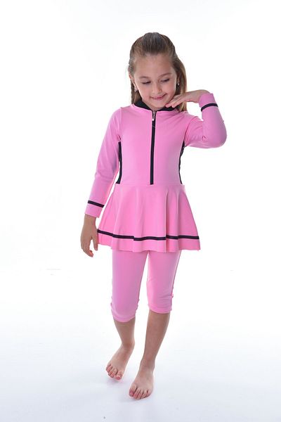 Rs Ramuni Girl's Long Sleeve Dress Swimsuit