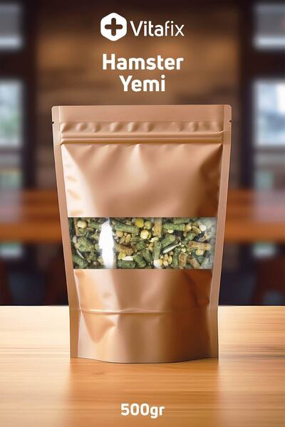 Vitafix Hamster Yemi - 500GR - Kaliteli Hamster Yemi - Sağlıklı ve Zengin İçerikli Hamster Yemi