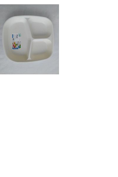 B&R GERECLERİ REİS 100 Pieces Breakfast Plate with 3 Compartments