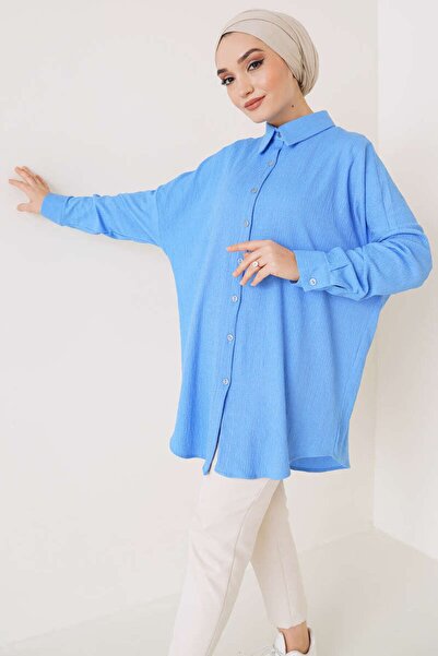 VOLT CLOTHİNG Γυναικείο φαρδύ πουκάμισο με κουμπιά