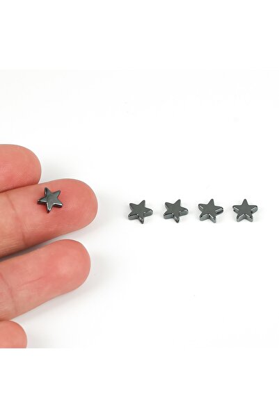 yfhobi 4 ADET - 7 mm, YILDIZ DESENLİ METAL UÇ, ORTADAN DELİK METAL ARA PARÇA,...