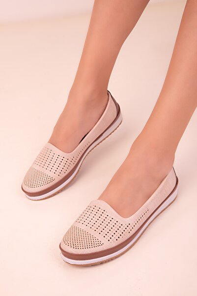SOHO Beige Women's Shoes 18268