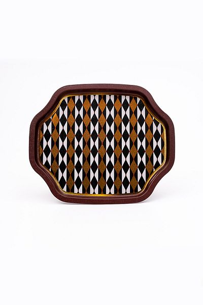EVLE Ee166-t8 Circus Patterned Special Shape Tray 28x33 Cm