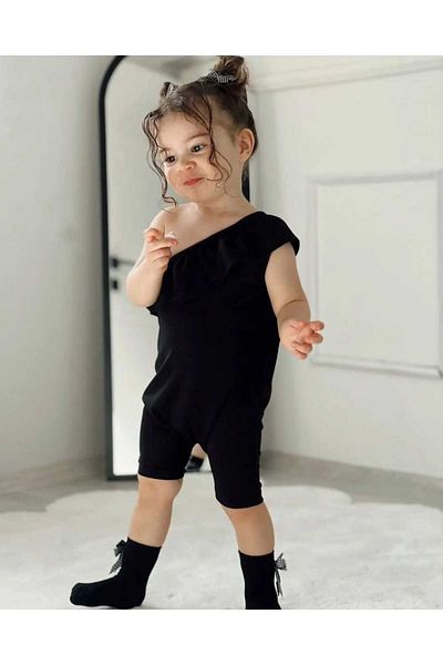 Süslüm Kids One Shoulder Jumpsuit