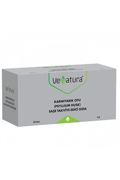 VeNatura Karnıyarık Otu (Psyllium Husk) Saşe Takviye Edici Gıda 60 Saşe