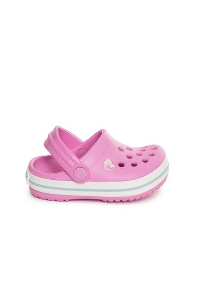 Girls pink on sale crocs