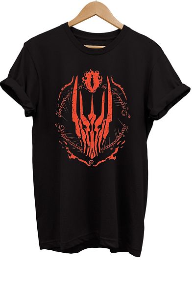 remonz Μπλουζάκι με στάμπα της σειράς Lord of the Rings Sauron 100% βαμβακερό μεγάλο μέγεθος