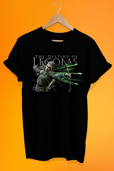 remonz Μπλουζάκι με στάμπα Legolas της σειράς Lord of the Rings από 100% βαμβάκι Oversize