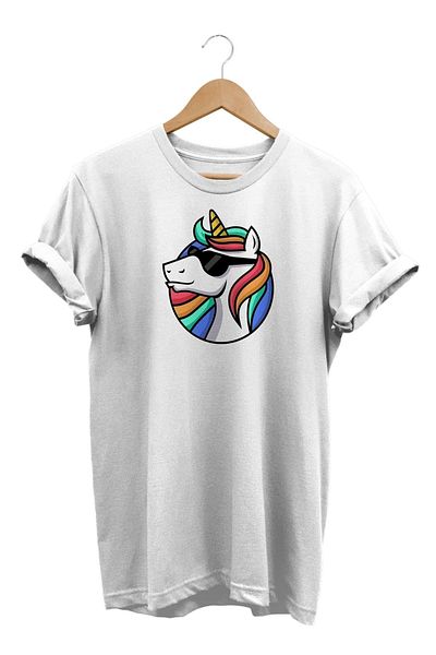 remonz Unicorn Printed 100% Cotton Oversize T-shirt Large Size