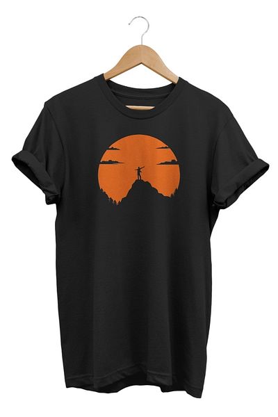 remonz Μπλουζάκι Peak Freedom με στάμπα 100% βαμβακερό Oversize Μεγάλο μέγεθος