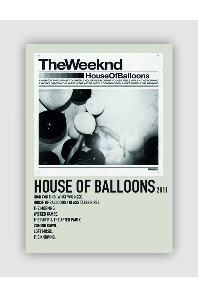 fırsatlar diyarı The Weeknd - House of Balloons Duvar Posteri - Duvar Dekoru ...