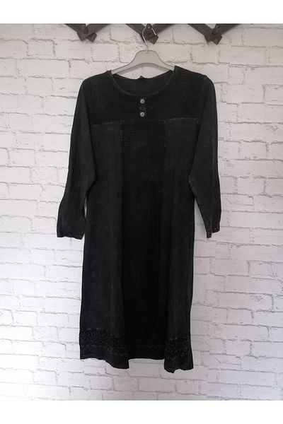 anne moda ankara Καλοκαιρινό φόρεμα 100% βαμβακερό μακρυμάνικο κάτω από το γόνατο