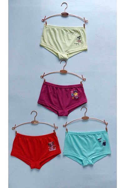 MrrMajestic Girl's Boxer 4 Pack
