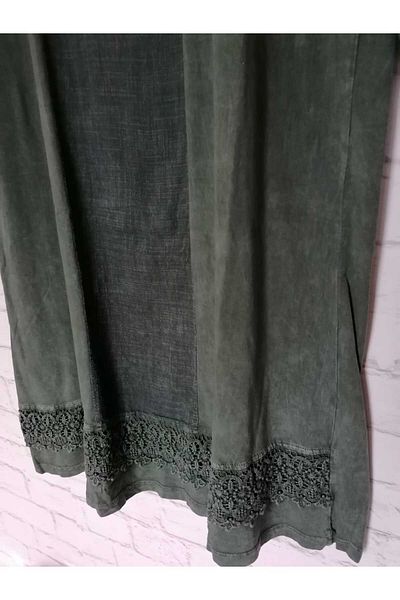 anne moda ankara Καλοκαιρινό φόρεμα 100% βαμβακερό μακρυμάνικο κάτω από το γόνατο