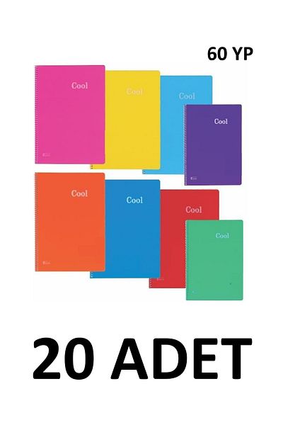KESKİN COLOR 20 buc. Caiet A4 Cool Spiral cu 60 de coli