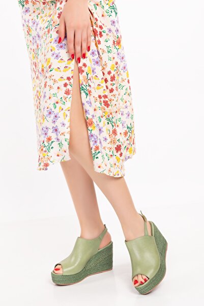 Elile Shoes Hakiki Deri Topuklu Kadın Sandalet 33-34-35-41-42-43-44 Numara